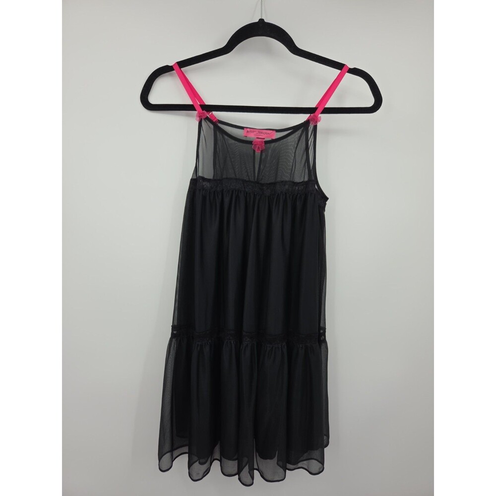 New Betsy Johnson Double Layer Nightgown Sz S Feminine Romantic